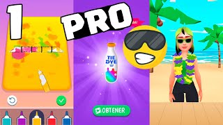 juego para pintar y divertirse - Tie Dye (teñido con nudos) - dia 1 al 5 Gameplay Walkthrough screenshot 1
