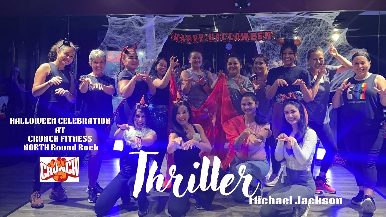 🎃🧟‍♂️ HALLOWEEN ZUMBA PARTY | Thriller by Michael Jackson at Crunch Fitness!