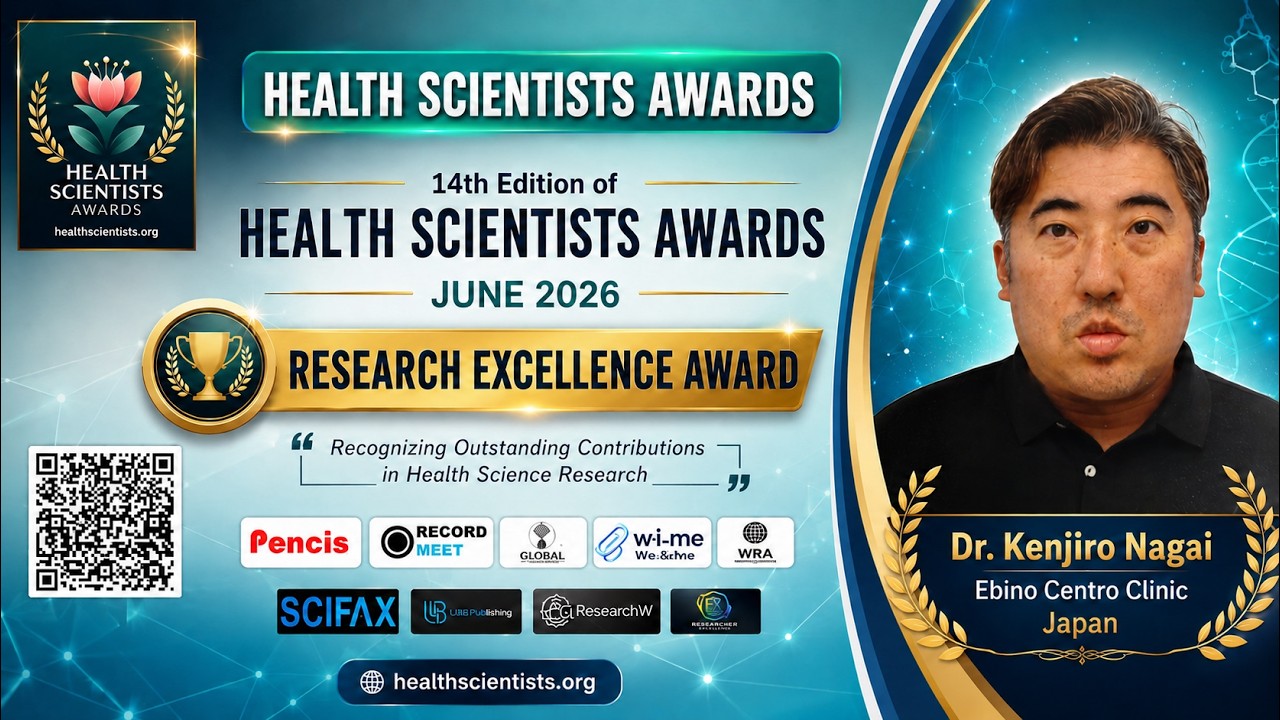 Research Excellence Award | Dr. Kenjiro Nagai @HealthScientistsAwards @WorldResearchAwards