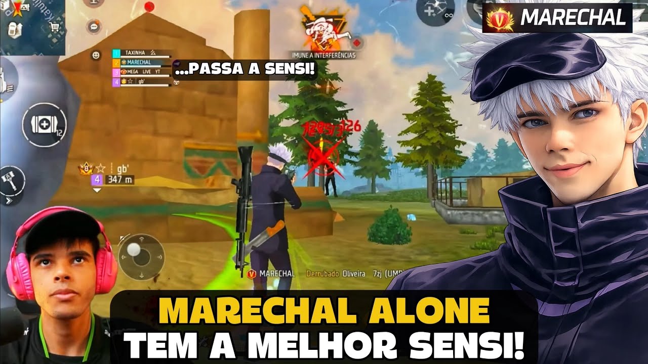 MARECHAL TEM A MELHOR SENSI E PROVOU NA RANK! FREE FIRE - MARECHAL HIGHLIGHTS