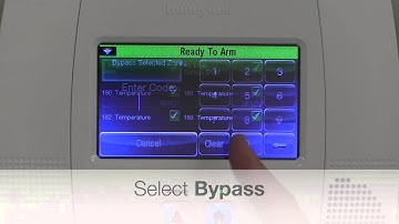 Honeywell Touchscreen Panel: Bypassing Zones