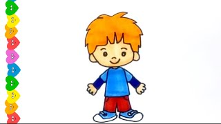 ÇOK KOLAY ERKEK ÇOCUK ÇİZİMİ / ERKEK ÇOCUK NASIL ÇİZİLİR? / HOW TO DRAW A BOY?