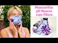 MASCARILLA 3D NUEVA CON FILTRO TALLA S-M | NEW 3D MASK WITH FILTER SIZE S-M