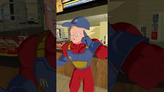 Goku vs Vegeta BUT its at McDonalds Pt 1#shots