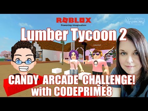 Lumber Tycoon 2 Candy Arcade Challenge With Codeprime8 And - sfg roblox lumber tycoon 2 ep7 bath blueprinting and the