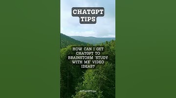 Using ChatGPT to brainstorm 