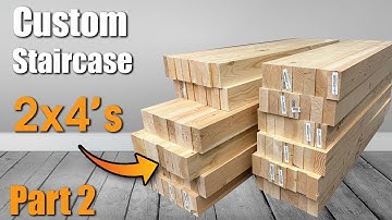 Custom Staircase out of 2x4