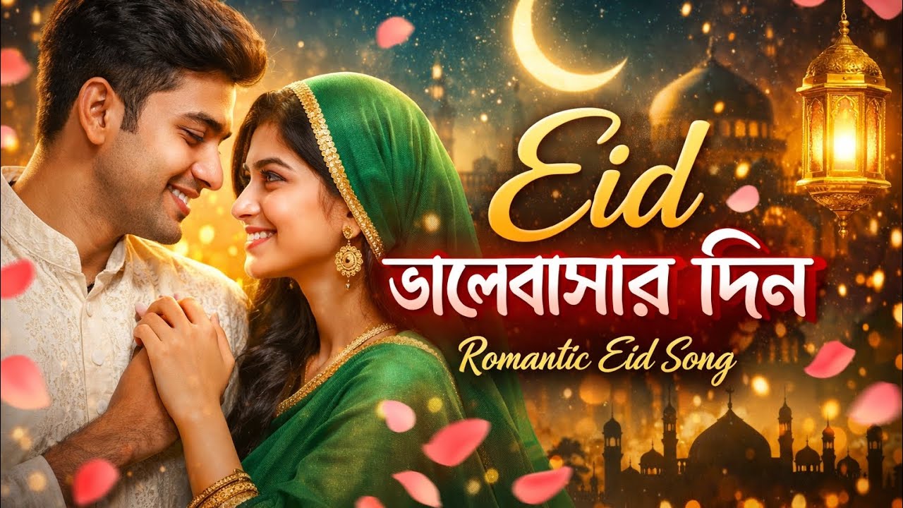 Eid ভালবাসার দিন 🌙 | Most Beautiful Romantic Eid Song | Bangla Eid ...