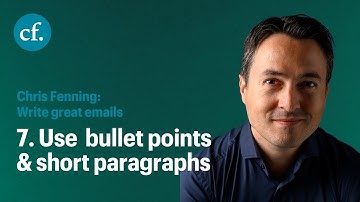 Write great emails tip 7 – Use short paragraphs and bullet points