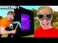 BUILDING Nether Portal In Real Life MINECRAFT!