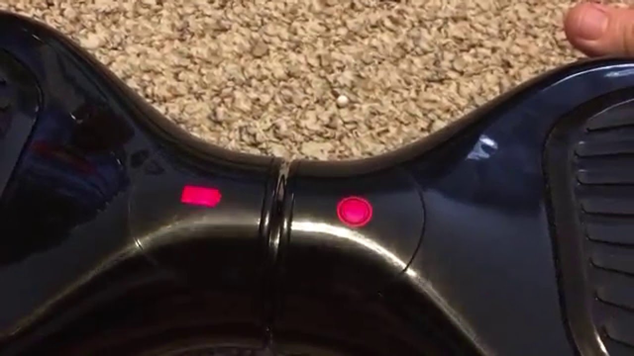 Smart Balancing Scooter Hoverboard, double red lights flashing and