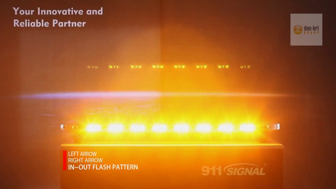 911 Signal Skyline Air Dual Colour LED lightbar from Dun Bri Group
