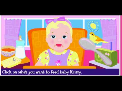 barbie babysit baby krissy