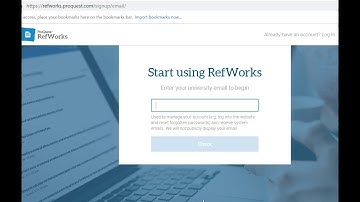 Creating Your RefWorks Account