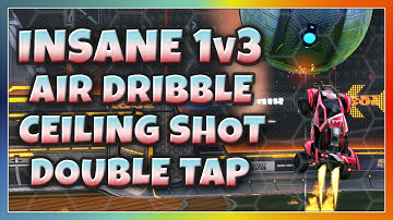 INSANE 1V3 AIR DRIBBLE CEILING SHOT DOUBLE TAP | GRAND CHAMPION 3V3 WITH GARRETTG AND AYYJAYY