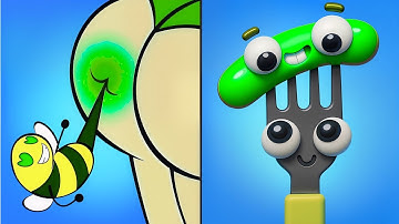 Help Out Story Brain puzzle 🆚 Fork N Sausage Satisfying Mobile Gameplay 