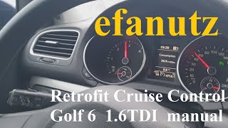 Pilot automat  Cruise Control Golf  6 in detaliu  Retrofit ccs install  golf mk6 detailed