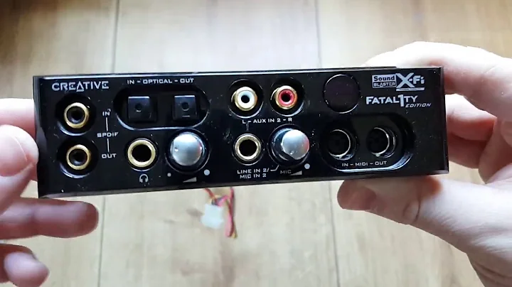 Retro Unboxing | Creative Sound Blaster X-Fi Fatal1ty + I/O Drive