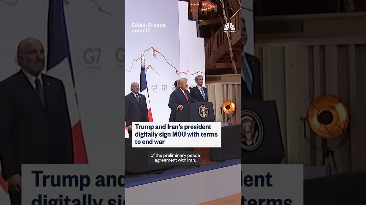 Trump and Iran’s president digitally sign MOU with terms to end war Trump and Iran’s president digitally sign MOU with terms to end war