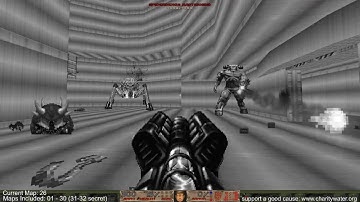 Brutal Doom v21 Memento Mori 2 Map 26 part 2 UV pistol starts no save