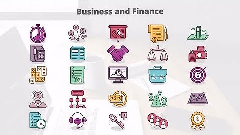 Business and Finance - MOGRT Icons Motion Graphics Templates