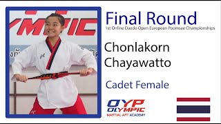 Vdo.3 Female Cadet Chonlakorn Chayawatto Final Round