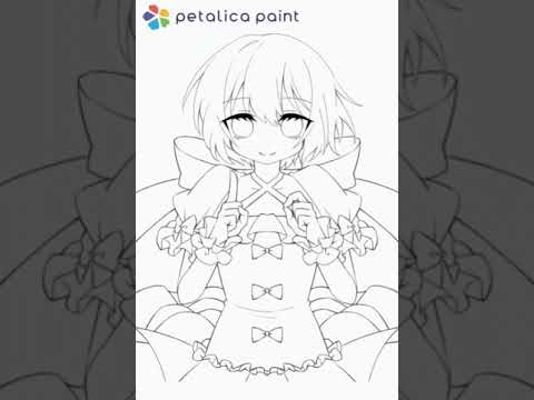 丁度線画有ったから自動着色してみる【Petalica Paint】