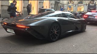 MCLAREN SPEEDTAIL IN MILAN!!!EVERYONE LOOKS ON IT!TWO MILLION HYPERCAR!!!ONLY 106 IN THE WORLD!!