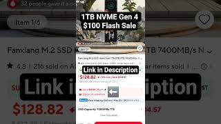 $100 1TB SSD Flash Sale! #pcbuild #gaming #pc