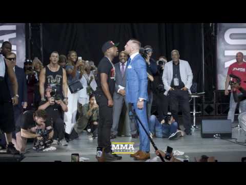 Floyd Mayweather vs. Conor McGregor (Toronto) Opening Staredown - MMA Fighting