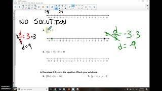 1.4 Solving Absolute Value Equations Part 1