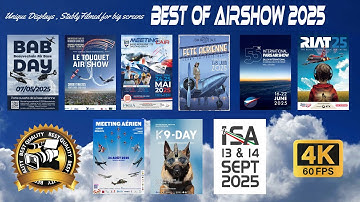 Unique Displays ,Stably filmed in 4K for Big Screens.Enjoy the Highlights  of Airshow 2025