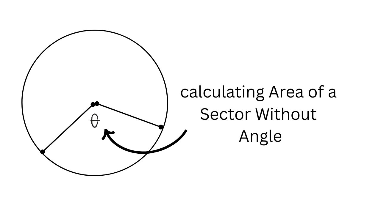 Calculating Area of a Sector without the Angle I sector of a circle I ...