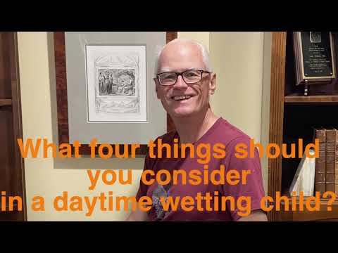 What four things should you consider in a daytime wetting child?