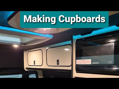 How To Make Camper Overhead Lockers / Cupboards With 15mm Lightweight Plywood and T Trim