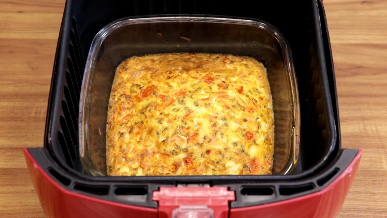 КАК ПРИГОТОВИТЬ ПРОСТОЙ ОМЛЕТ В АЭРОФРИТЮРЕ – БЫСТРО И ЛЕГКО!