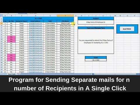 वीडियो: मैं एक्सेल से एकाधिक ईमेल कैसे भेजूं?