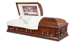 Amerikaanse Uitvaartkist - Notenbruin Eiken - Tree Of Life Shop