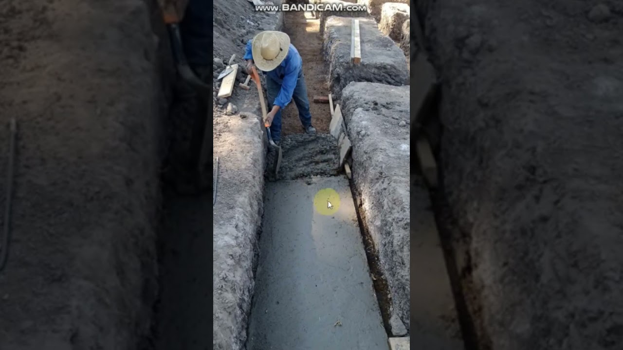 plantilla de concreto pobre   