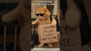 I didn't want to come 😆 #funny #sarcastic #cat #animal #life