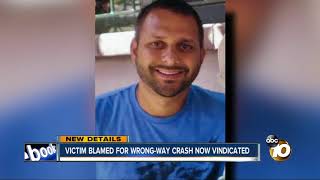 victim blamed for wrong way crash now vindicated