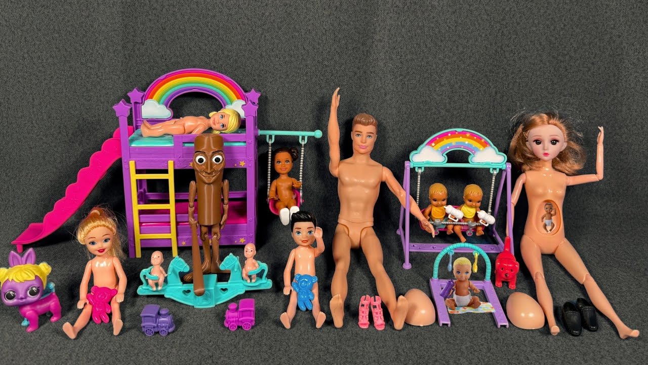 13 Minutes Satisfying with Unboxing Barbie Family Playset, Cute Doll Toys ASMR | Review Toys 