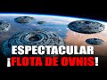 ESPECTACULAR FLOTA DE OVNIS FRENTE A LA LUNA TODO ESTÁ EMPEZANDO