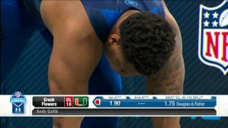 Ereck Flowers 40-yard dash 2015 NFL Scouting Combine