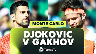 Novak Djokovic vs Ivan Gakhov ENTERTAINING Match | Monte Carlo 2023 Highlights