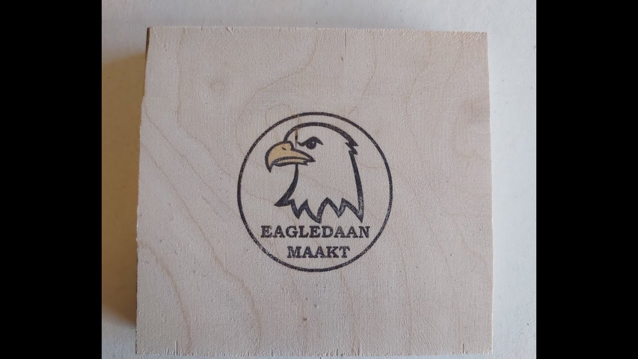 Afwijzen Catastrofe Kilimanjaro Goedkoop en snel een Logo, Tekst of Foto afdrukken op hout met 🦅  eagledaan-maakt - YouTube