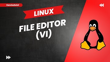 Linux File Editor-Vi |  Tamil | HarshaSelvi