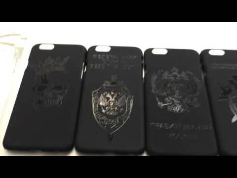 Уф печать  Выделение лаком на чехле для телефона