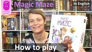 Magic Maze, How to play (In English, co-operative boardgame)