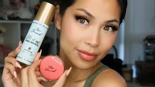 Too Faced Cloud Crush Blurring Blush Golden Hour & Makeup Insurance Longwear Setting Spray Review